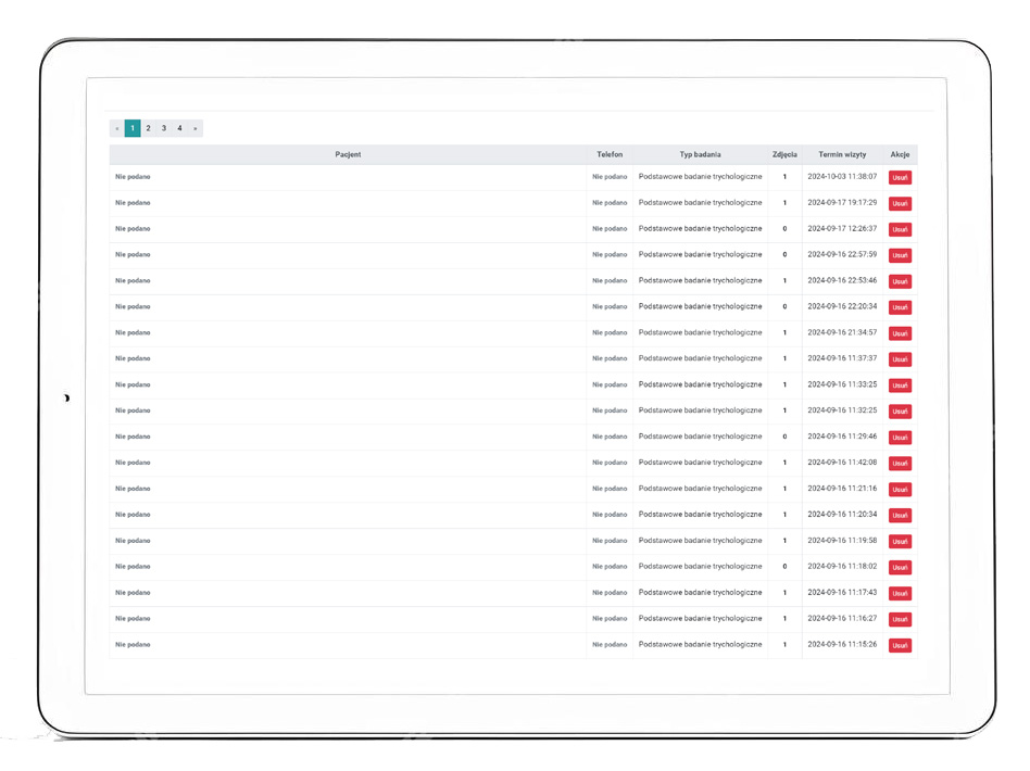 Hair Medica AI - Historia klienta